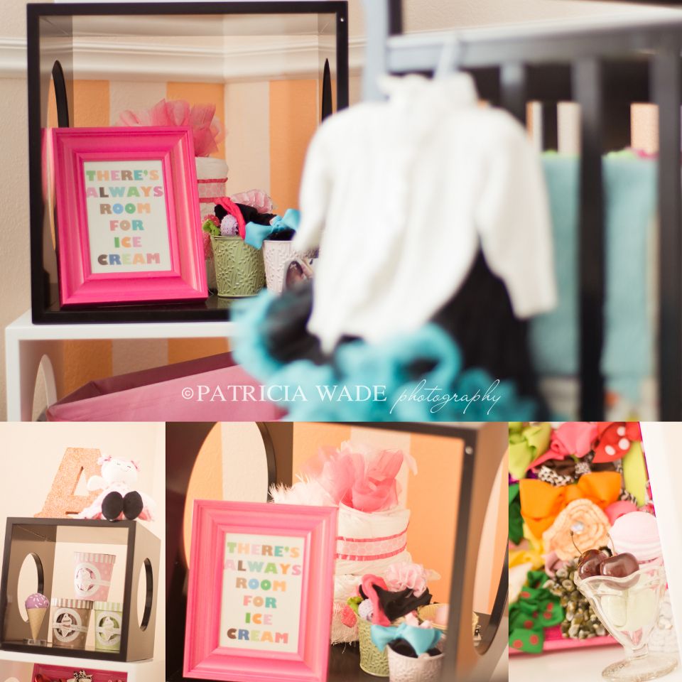 perfect little ice cream theme nursery midland newborn photographer